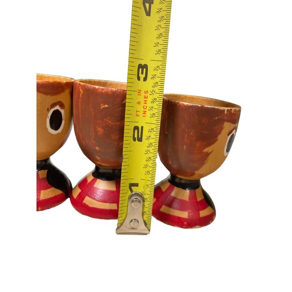 Wood Egg Cup Holders Set of 4 - Picture 8 of 9